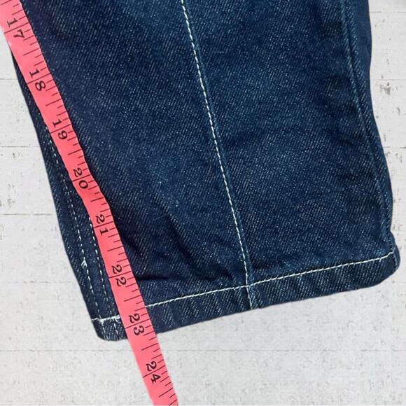 Topshop Cropped Length Zipper Pocket Jeans Size 26 - Picture 10 of 10